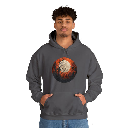 Halloween Harvest Moon - Graphic Hooded Sweatshirt